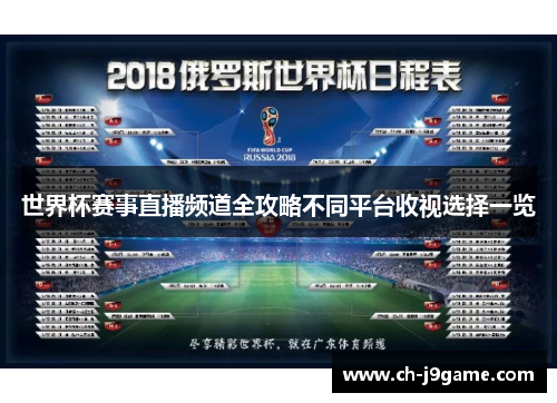 世界杯赛事直播频道全攻略不同平台收视选择一览