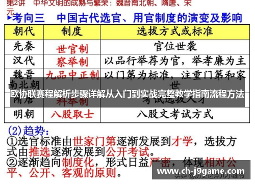 欧协联赛程解析步骤详解从入门到实战完整教学指南流程方法